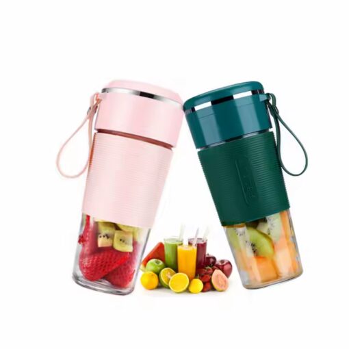 Electric Rechargeable Fruit Juicer Mixer Mini Usb Hand Portable Blender - Image 2