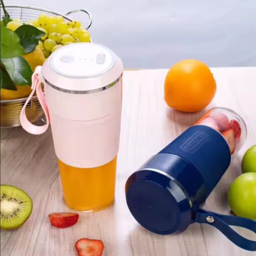 Electric Rechargeable Fruit Juicer Mixer Mini Usb Hand Portable Blender - Image 4