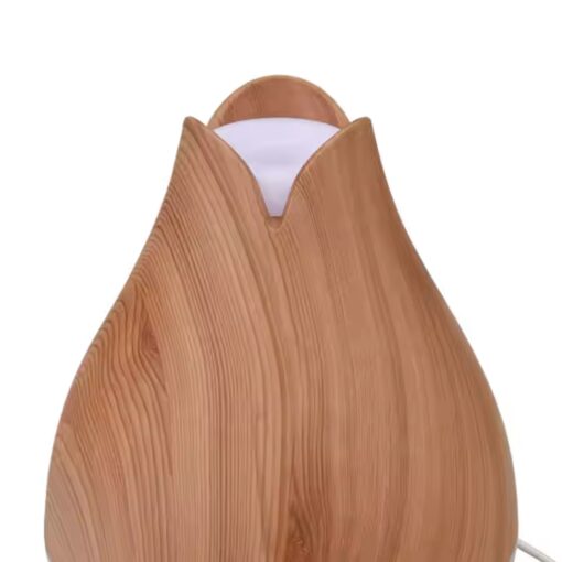 300Ml Electric Oil Led Ultrasonic Wood Grain Vintage Wooden Humidifier Aroma Diffuser - Image 3
