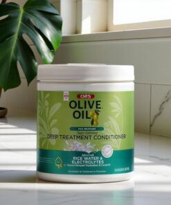 ORS Olive Oil Max Moisture Super Softening Deep Treatment Conditioner Infused with Rice Water & Electrolytes (20.0 oz)
