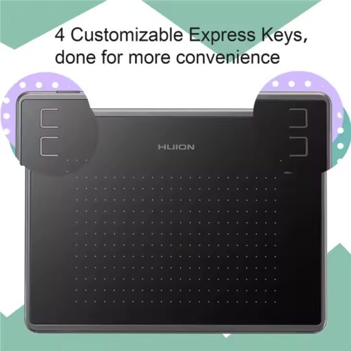 Huion H430P Compact Graphic Drawing Tablet with Stylus & USB Signature Pad - Image 4