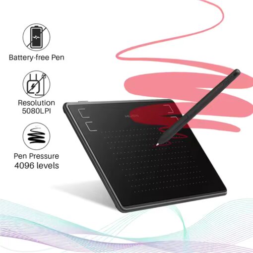 Huion H430P Compact Graphic Drawing Tablet with Stylus & USB Signature Pad - Image 2